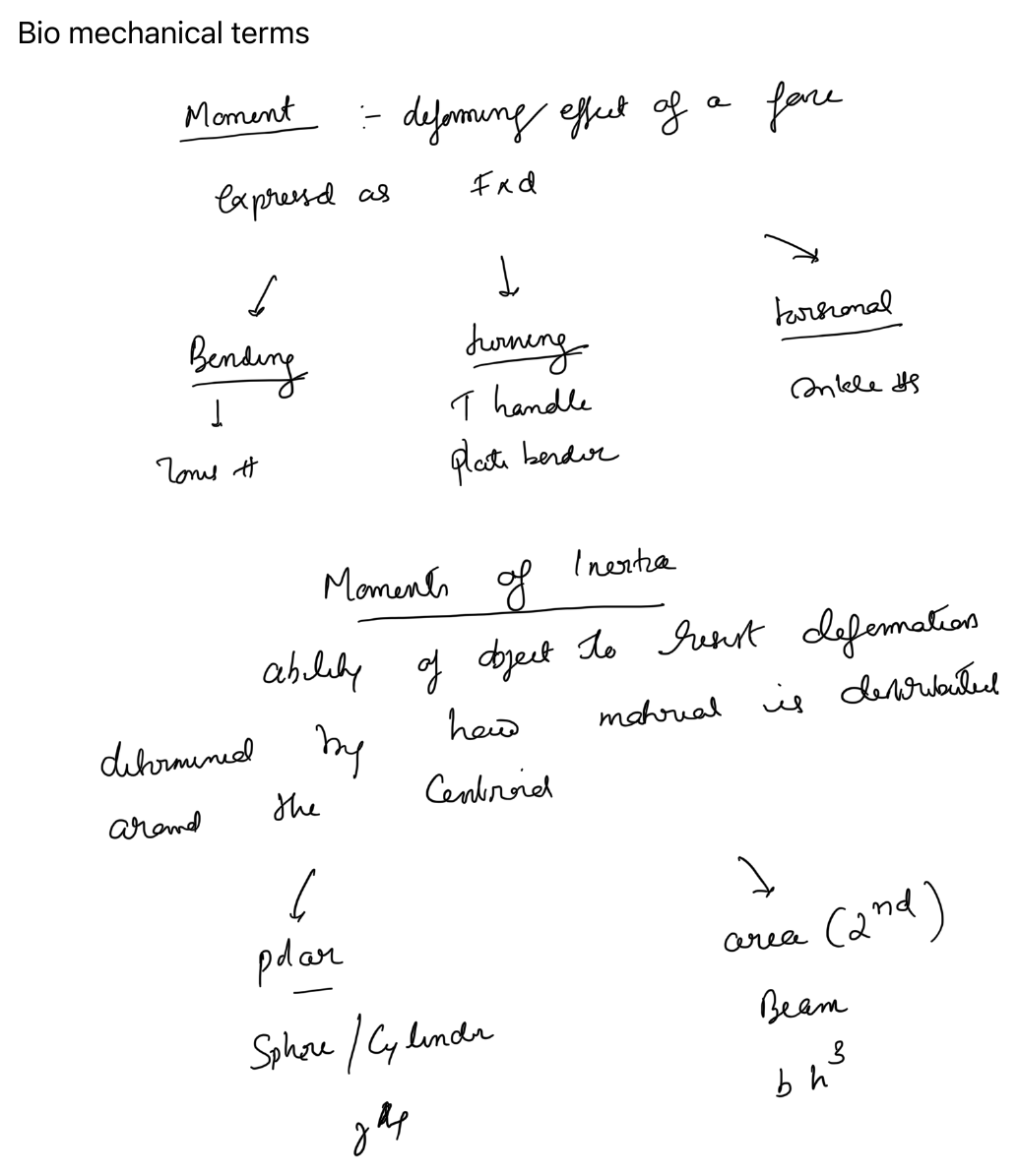 Biomechanical terms