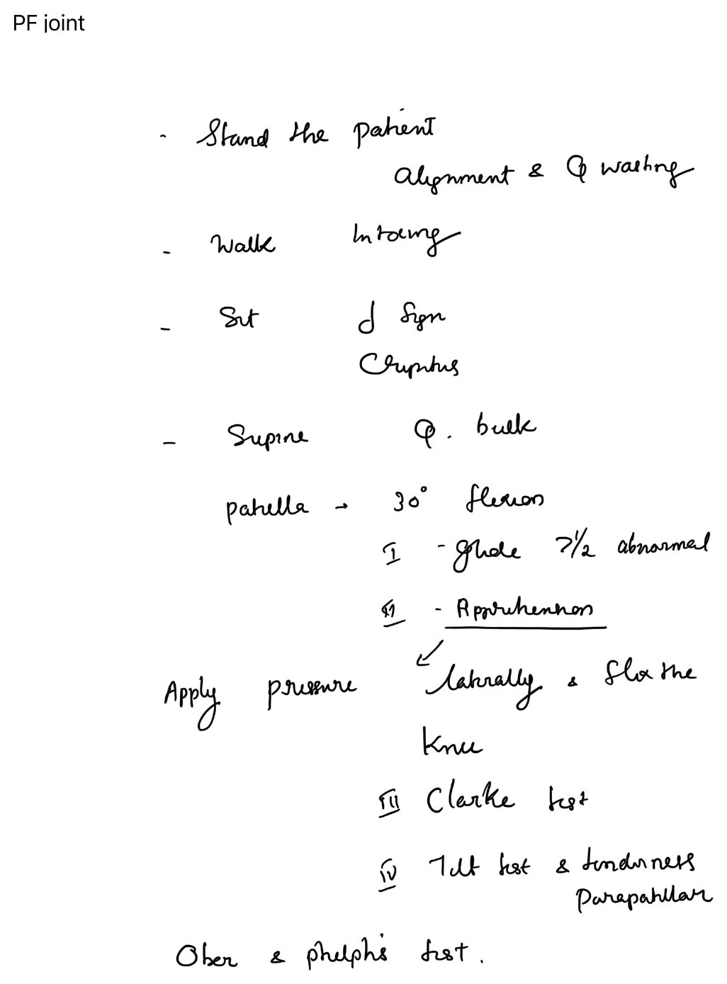 Patellofemoral joint